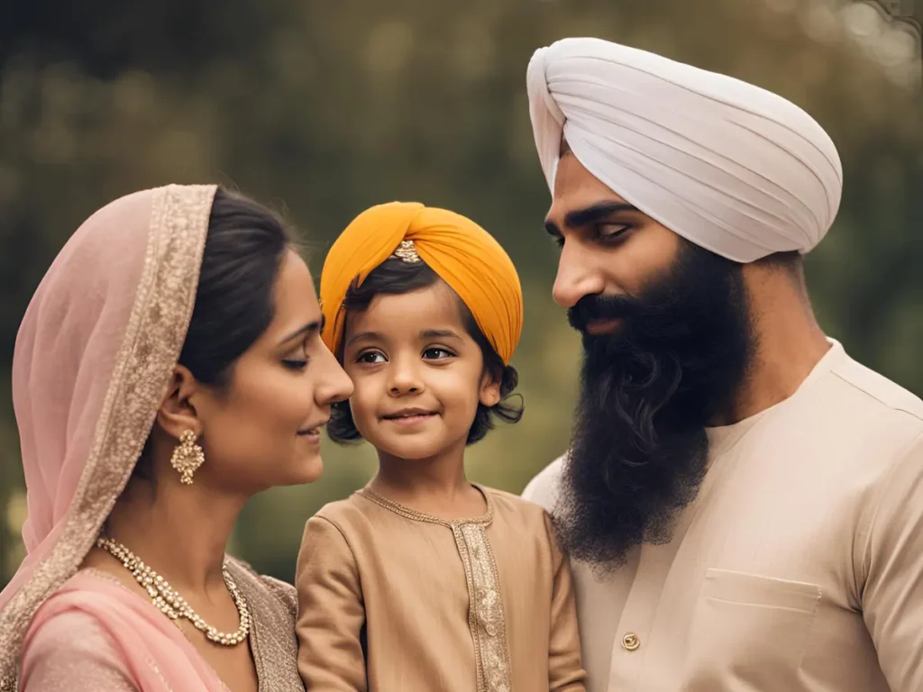 Sikh-parents-and-their-family